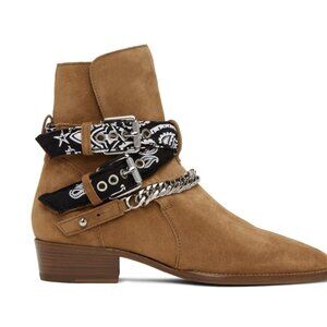 Amiri Bandana Buckled Boots
